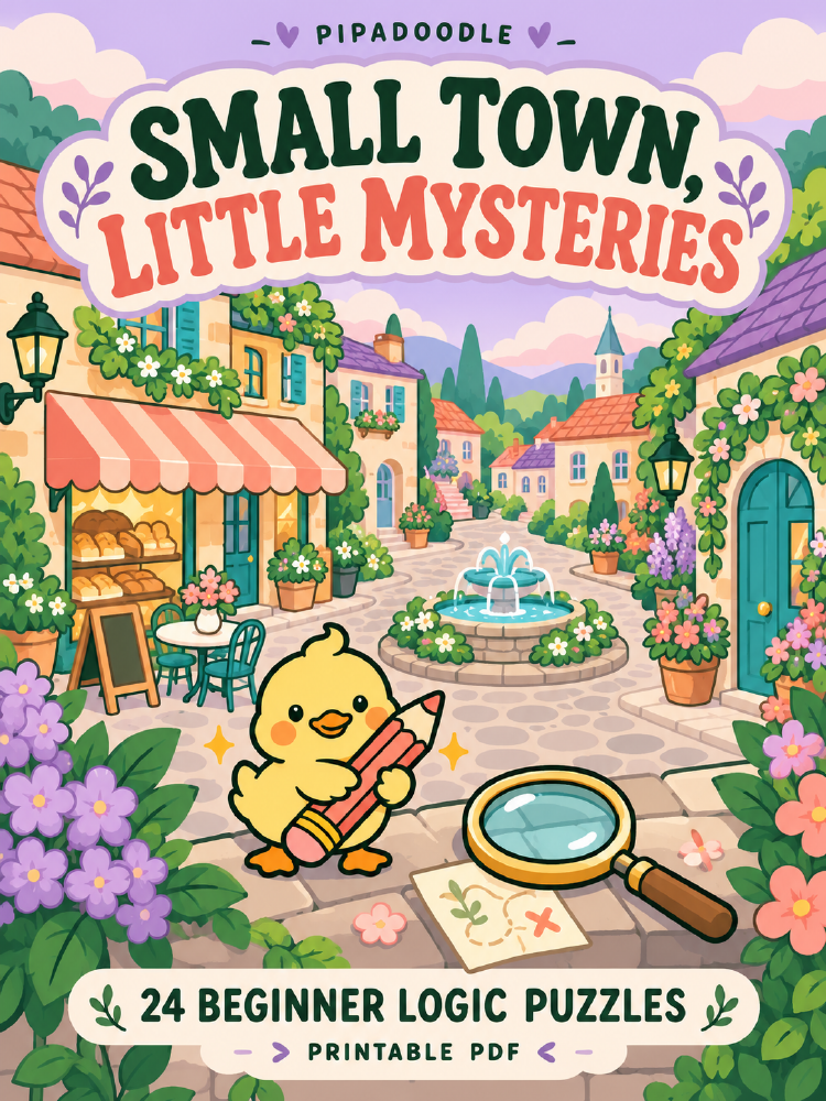 Small Town, Little Mysteries — illustrated collection cover